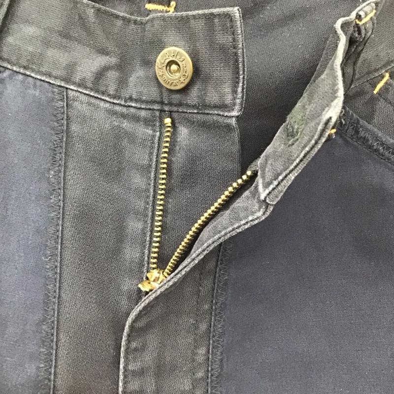 カールヘルム KARLHELMUT パンツ デニム、ジーンズ ワイドパンツ カジュアルパンツ ワークパンツ L ロゴ、文字 紺 / ネイビー /  メンズ USED 古着 中古 10118440