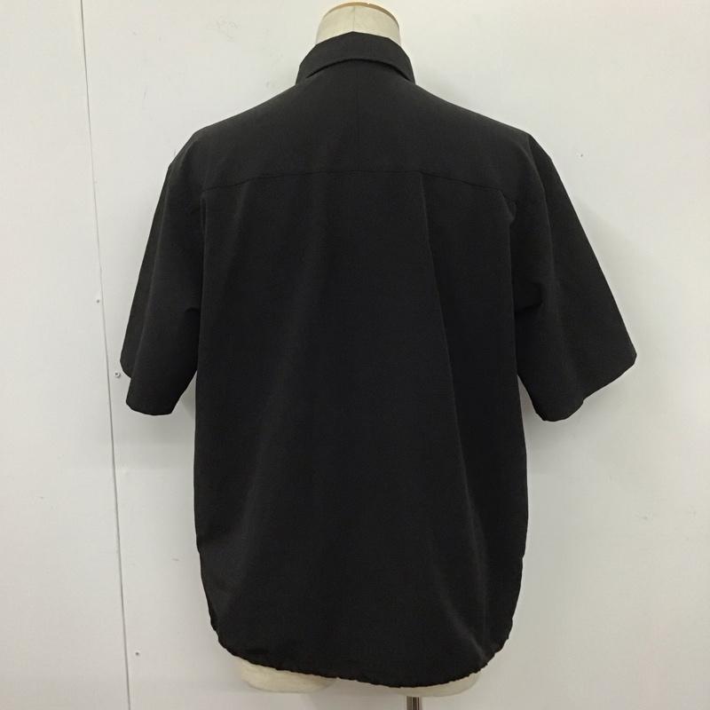 ナノユニバース nano・universe シャツ、ブラウス 半袖 668-0121001 SHELTECH レギュラーカラー M 無地 黒 / ブラック /  メンズ USED 古着 中古 10107929