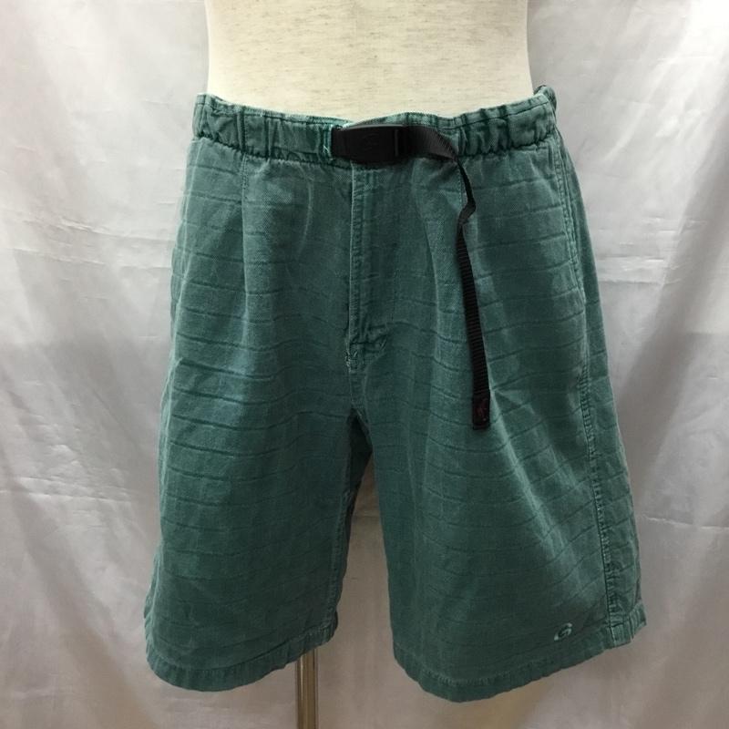 グラミチ GRAMICCI パンツ ショートパンツ ハーフパンツ ショートパンツ カジュアルパンツ 90s usa製 L ロゴ、文字 緑 / グリーン /  メンズ USED 古着 中古 10115752
