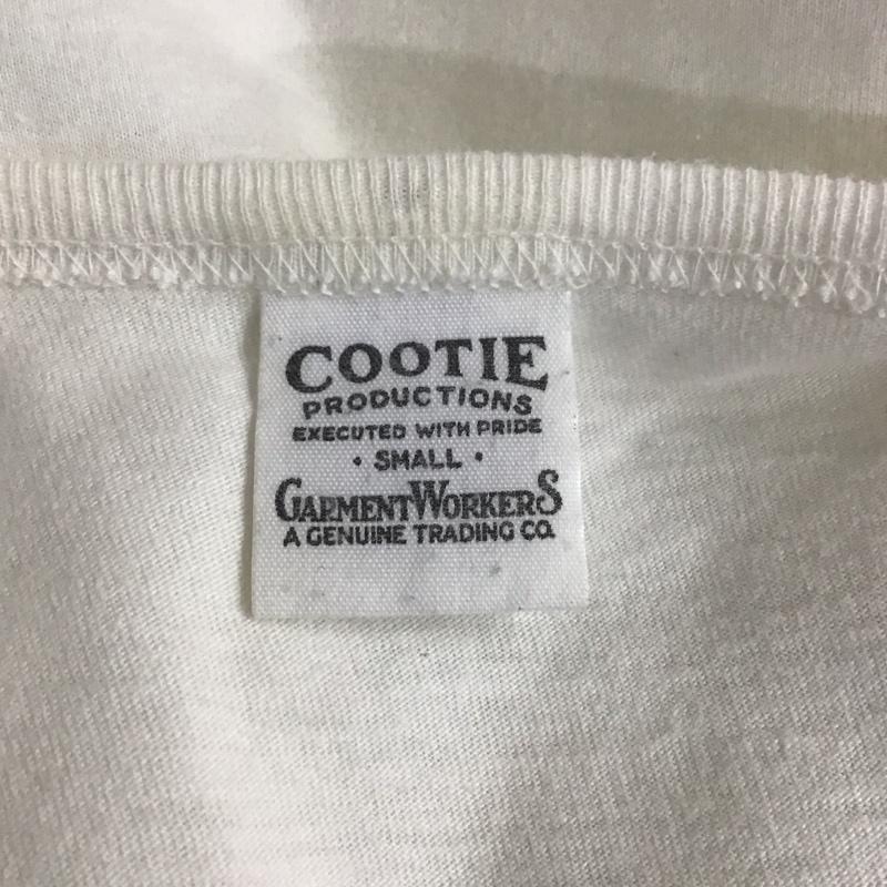 クーティー COOTIE Tシャツ 半袖 クルーネック S ロゴ、文字 白 / ホワイト /  メンズ USED 古着 中古 10107544
