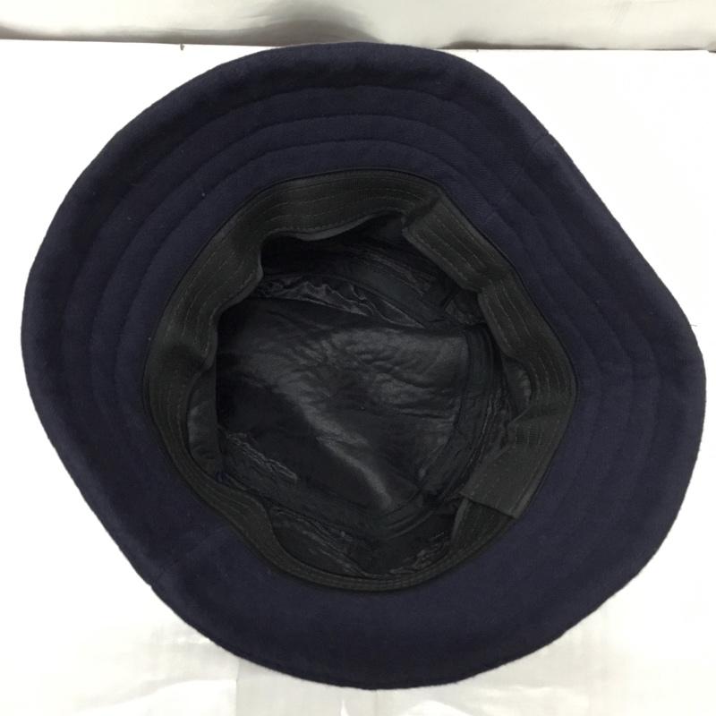 カールヘルム KARLHELMUT 帽子 ハット バケットハット コットン ロゴ、文字 紺 / ネイビー /  レディース USED 古着 中古 10119103