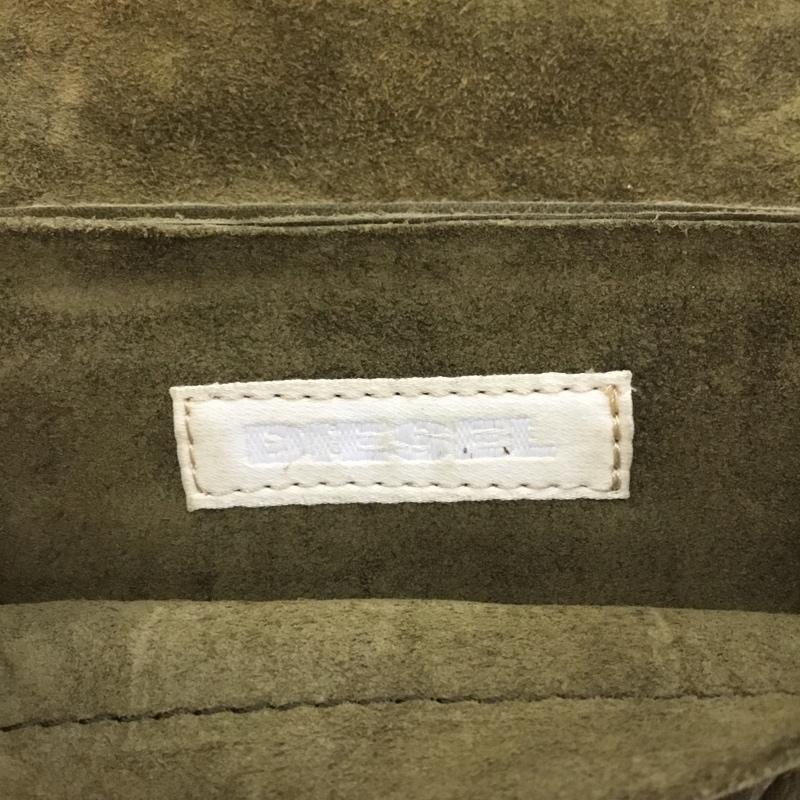 ディーゼル DIESEL 財布 二つ折り レザー 無地 カーキ / カーキ /  メンズ USED 古着 中古 10145161