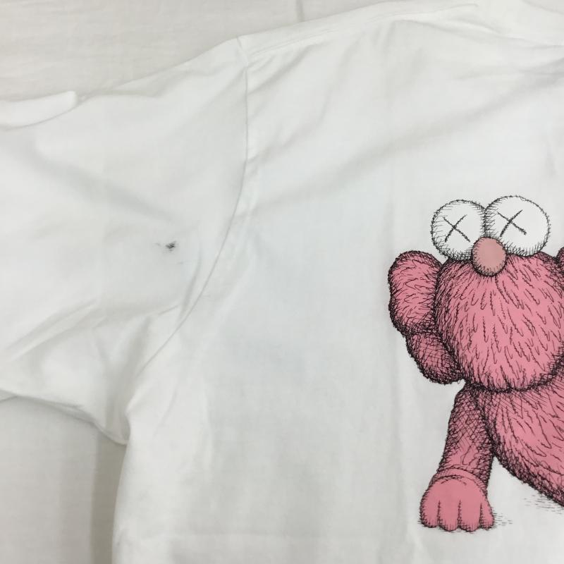 ユニクロ UNIQLO Tシャツ 半袖 KAWS カウズ XXL プリント 白 / ホワイト / X 桃 / ピンク /  メンズ USED 古着 中古 10113098