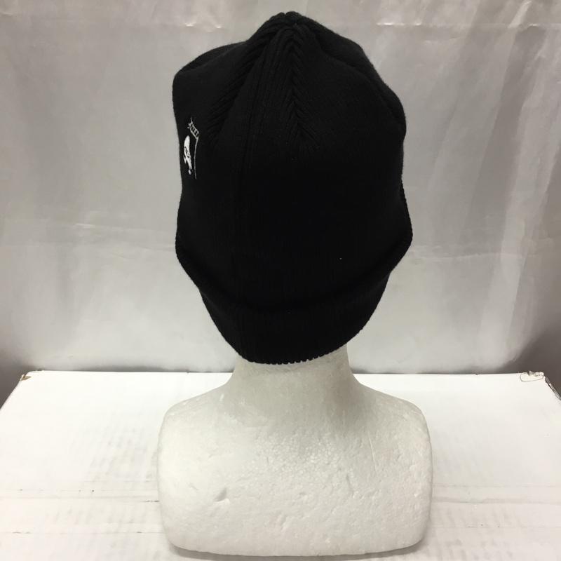 ポーラー POLeR 帽子 ニット帽 ビーニー ワンポイント 黒 / ブラック /  メンズ USED 古着 中古 10112856