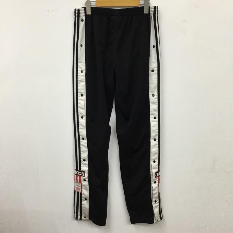 アディダス adidas パンツ ワークパンツ、ペインターパンツ ワイドパンツ ジャージ トラックパンツ L ロゴ、文字 黒 / ブラック /  メンズ USED 古着 中古 10116672
