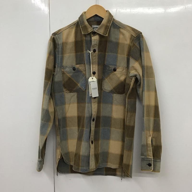 ヒューストン HOUSTON シャツ、ブラウス 長袖 M チェック マルチカラー / マルチカラー /  メンズ USED 古着 中古 10129997