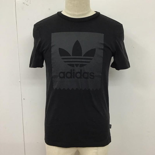 アディダス adidas Tシャツ 半袖 DH3865 クルーネック プリント M ロゴ、文字 黒 / ブラック /  メンズ USED 古着 中古 10123284