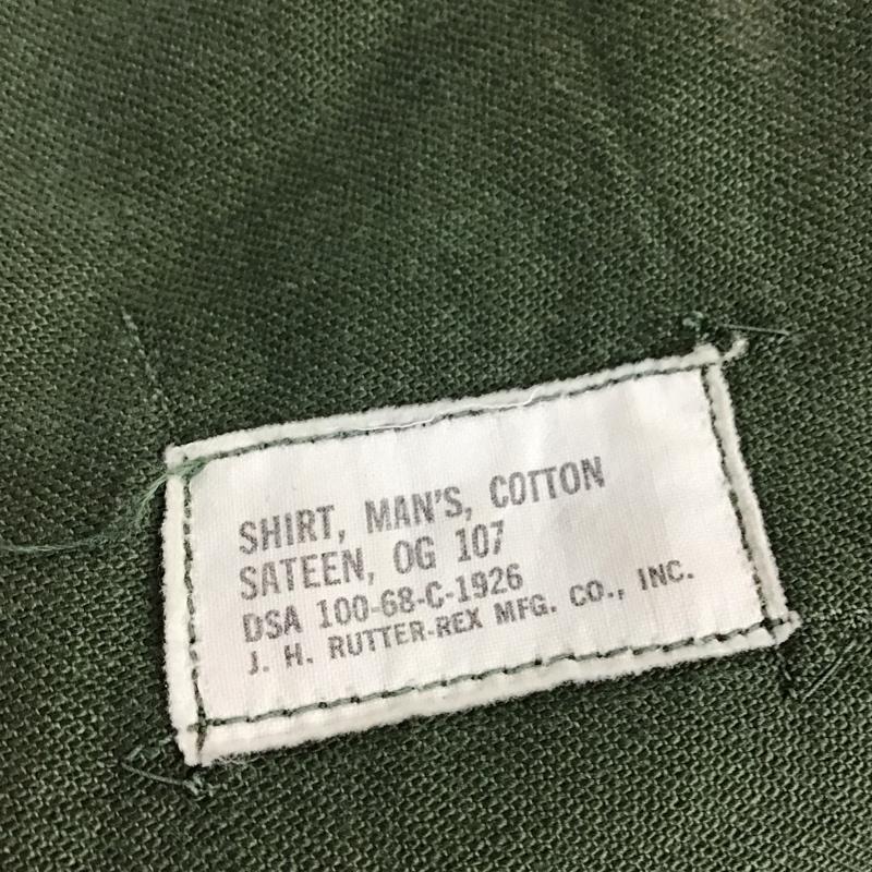 古着 USED シャツ、ブラウス 長袖 ミリタリーシャツ ロゴ、文字 カーキ / カーキ /  メンズ USED 古着 中古 10123402