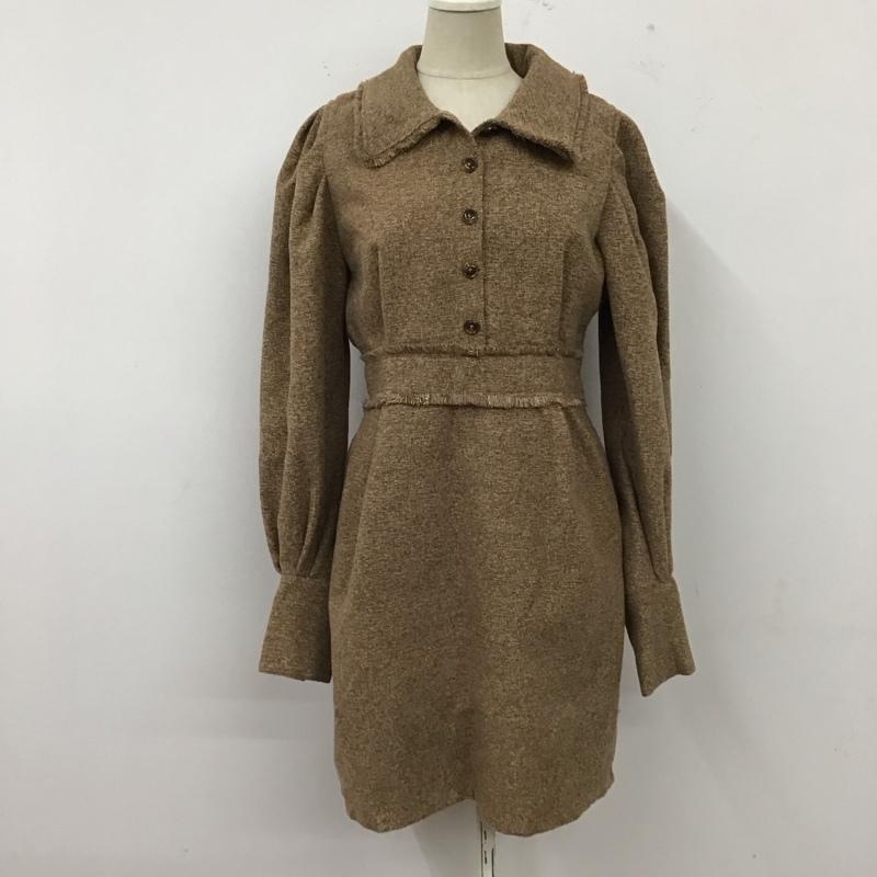 ムルーア MURUA ワンピース ひざ丈スカート 012250302101 ツイードパワショルワンピース 1  マルチカラー / マルチカラー /  レディース USED 古着 中古 10120341