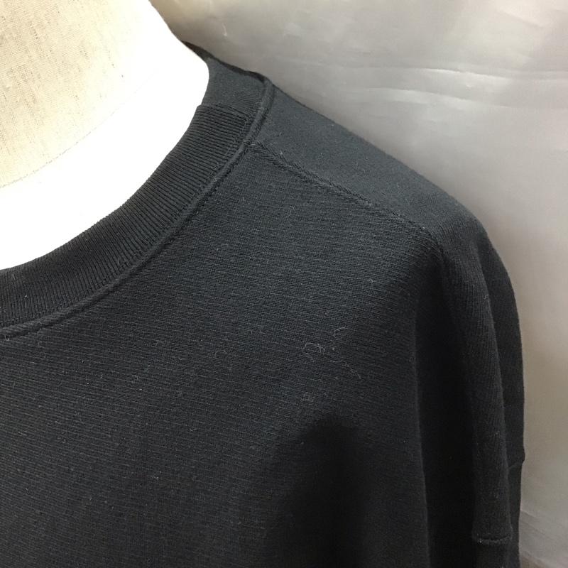ラディアル RADIALL トレーナー 長袖 RAD-24AW-CUT002 Lowlane CREW NECK SWEATSHIRT LS タグ付き XL ロゴ、文字 黒 / ブラック /  メンズ USED 古着 中古 10122598