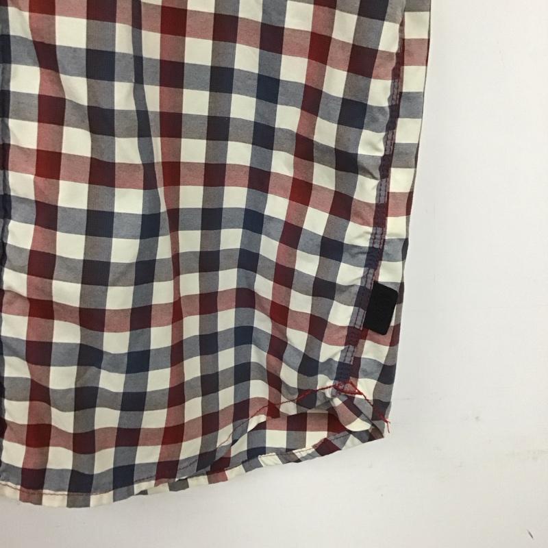 ザノースフェイス THE NORTH FACE シャツ、ブラウス 半袖 nf0a2umr 半袖シャツ チェックシャツ ポケットシャツ S ロゴ、文字 マルチカラー / マルチカラー /  メンズ USED 古着 中古 10138142