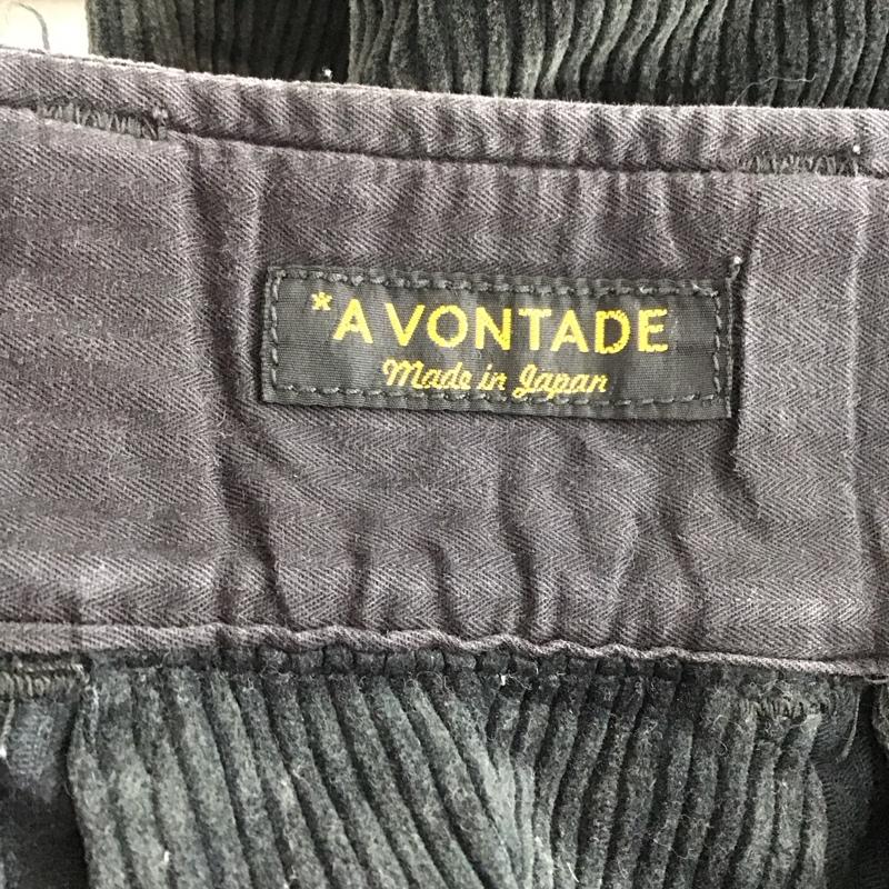 アボンタージ A VONTADE パンツ ワークパンツ、ペインターパンツ ワイドパンツ コーデュロイパンツ カジュアルパンツ XS 無地 黒 / ブラック /  メンズ USED 古着 中古 10139561