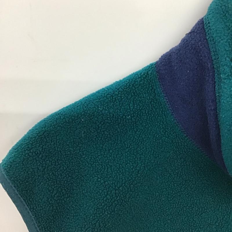 パタゴニア patagonia ベスト ベスト ジップアップベスト フリースベスト ノースリーブ スタンドカラー L ロゴ、文字 緑 / グリーン /  メンズ USED 古着 中古 10149596