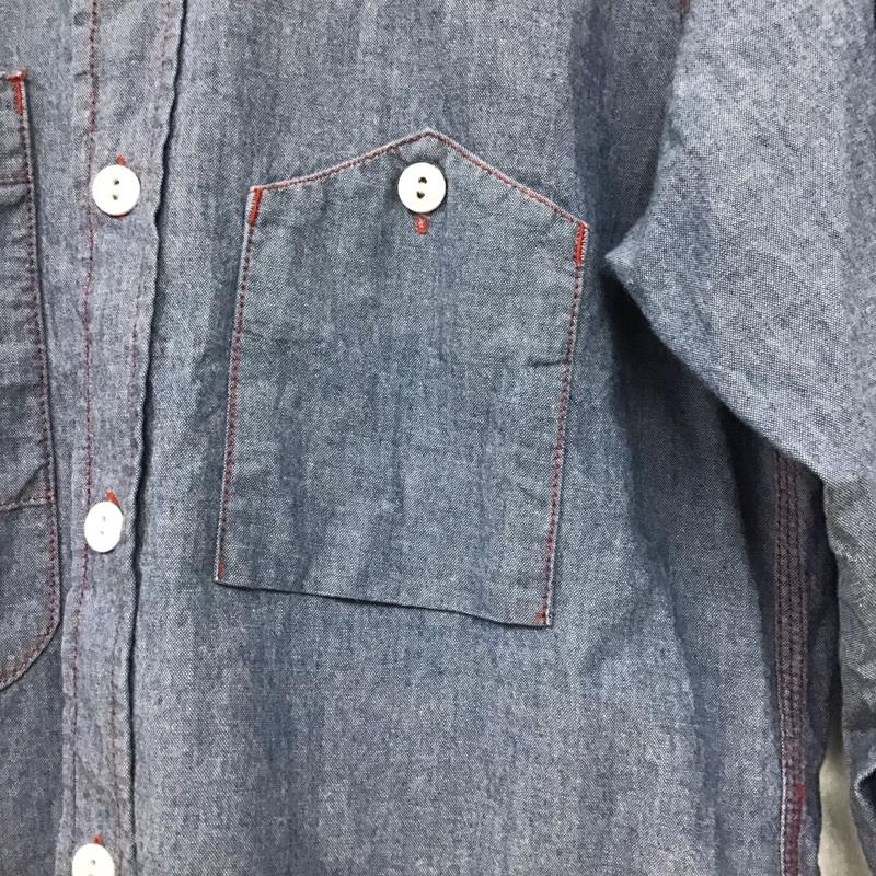エンジニアードガーメンツ Engineered Garments シャツ、ブラウス 長袖 ワークシャツ シャンブレーシャツ XS 無地 青 / ブルー /  メンズ USED 古着 中古 10145224