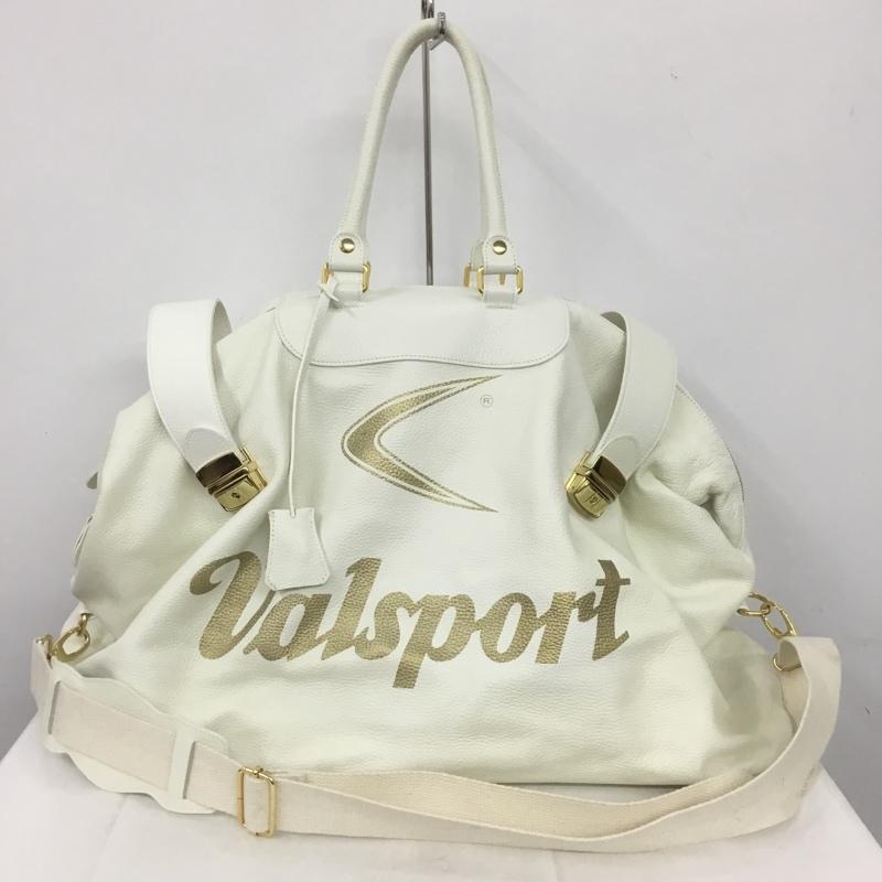 古着 USED ボストンバッグ ボストンバッグ トラベルバッグ Valsport ロゴ、文字 白 / ホワイト / X 金 / ゴールド /  メンズ USED 古着 中古 10140051