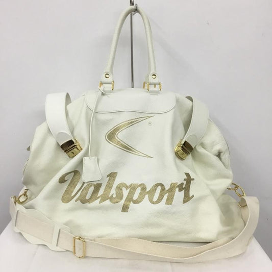 古着 USED ボストンバッグ ボストンバッグ トラベルバッグ Valsport ロゴ、文字 白 / ホワイト / X 金 / ゴールド /  メンズ USED 古着 中古 10140051