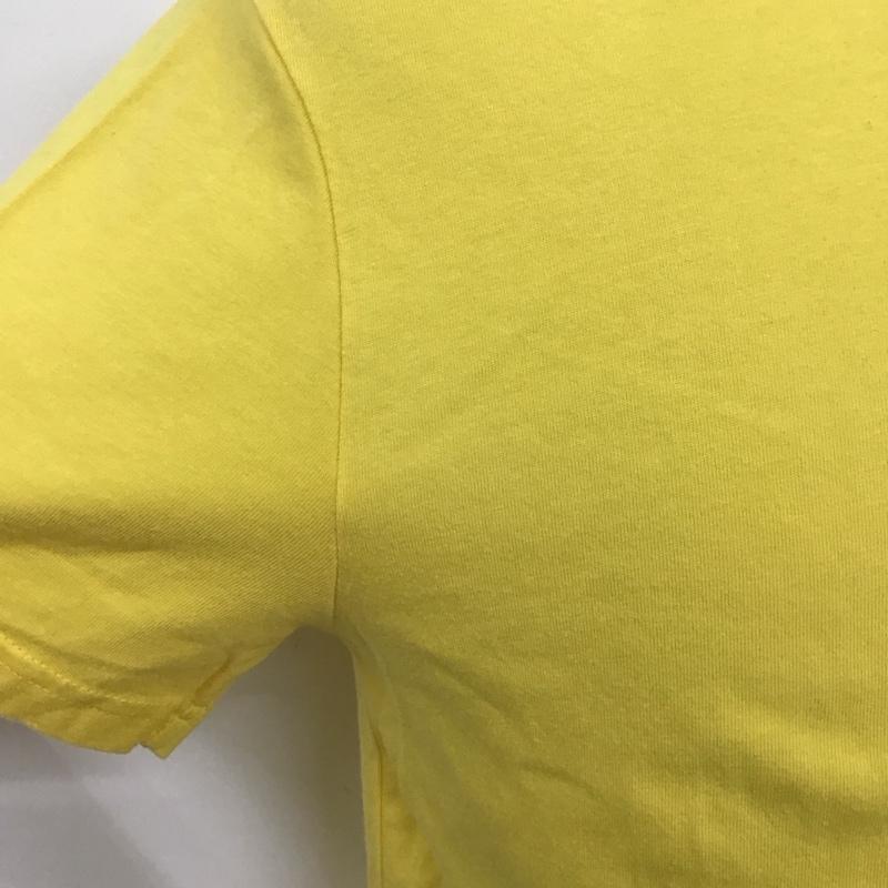 ポロバイラルフローレン Polo by RALPH LAUREN Tシャツ 半袖 半袖カットソー プリントTシャツ クルーネックカットソー L ロゴ、文字 黄 / イエロー /  メンズ USED 古着 中古 10127720