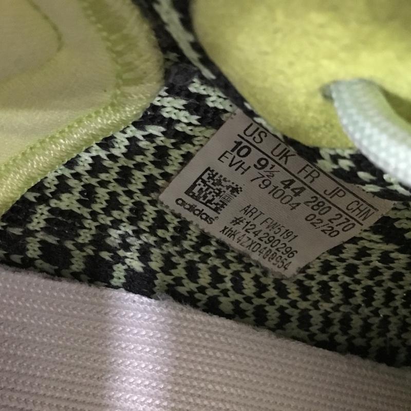 アディダス adidas スニーカー スニーカー FW5191 YEEZY BOOST 350 V2 カニエ ウエスト 28cm 28.0cm 無地 薄緑 / ライトグリーン /  メンズ USED 古着 中古 10124866