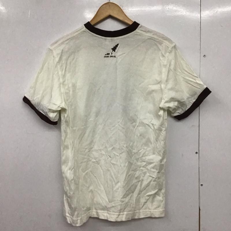 ナイキ NIKE Tシャツ 半袖 半袖カットソー プリントTシャツ クルーネックカットソー M プリント 白 / ホワイト /  メンズ USED 古着 中古 10149510
