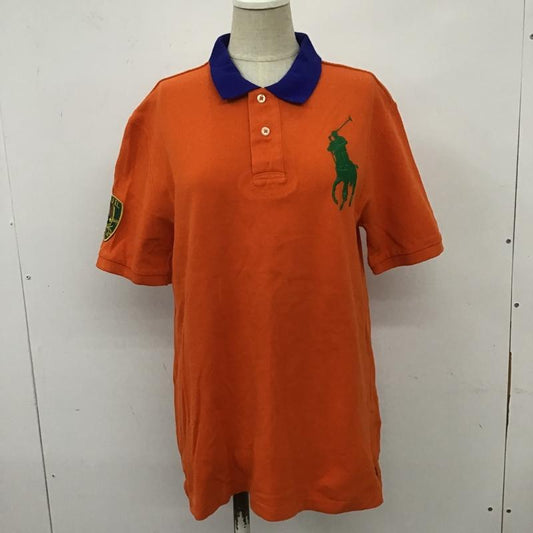 ポロバイラルフローレン Polo by RALPH LAUREN ポロシャツ 半袖 L 無地 橙 / オレンジ /  レディース USED 古着 中古 10105790