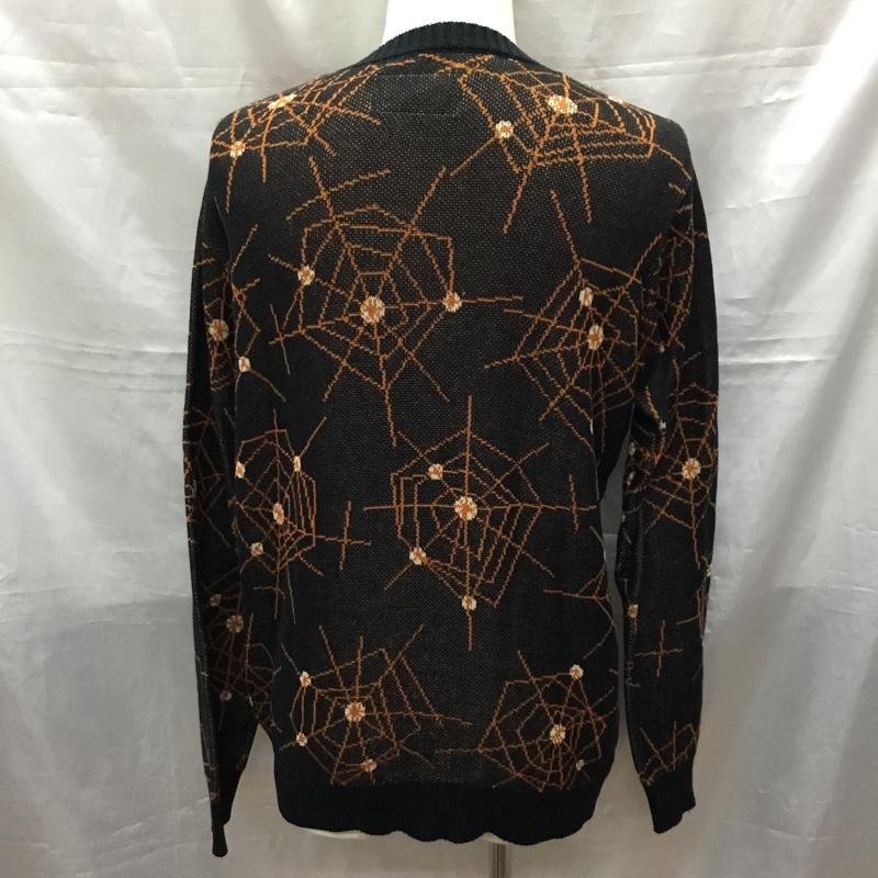 ワコマリア WACKO MARIA ニット、セーター 長袖 17FW-WMK-KN14 アトミックスパイダージャガードニット クルーネックニット S プリント マルチカラー / マルチカラー /  メンズ USED 古着 中古 10117524