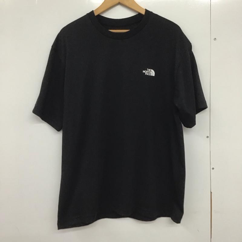 ザノースフェイス THE NORTH FACE Tシャツ 半袖 nt32447 ショートスリーブバックスクエアロゴティー 半袖カットソー プリントTシャツ XL ロゴ、文字 黒 / ブラック /  メンズ USED 古着 中古 10133265