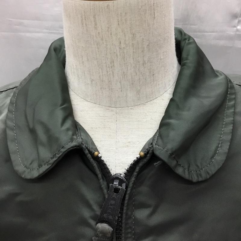 アルファインダストリー Alpha Industries ジャケット、上着 フライトジャケット MIL-J-23230A USA製 L 無地 カーキ / カーキ /  メンズ USED 古着 中古 10121280