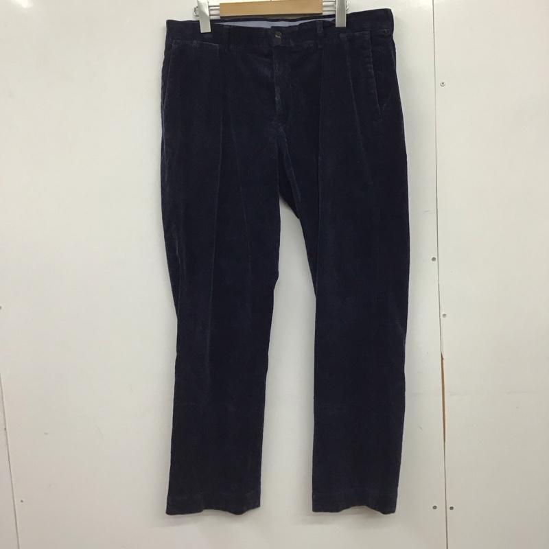 ポロラルフローレン POLO RALPH LAUREN パンツ ワークパンツ、ペインターパンツ コーデュロイパンツ ワイドパンツ カジュアルパンツ スラックスパンツ 34インチ ロゴ、文字 紺 / ネイビー /  メンズ USED 古着 中古 10149213