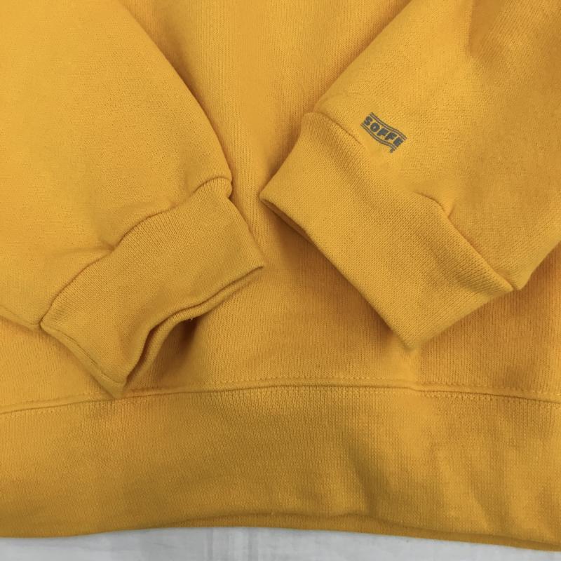ソフィー SOFFE トレーナー 長袖 米陸軍　U.S.ARMY XL ロゴ、文字 黄 / イエロー /  メンズ USED 古着 中古 10142522