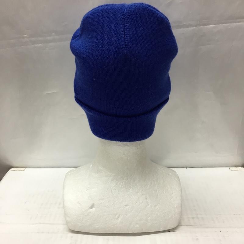 ステューシー STUSSY 帽子 ニット帽 ビーニー ロゴ、文字 青 / ブルー /  メンズ USED 古着 中古 10108900