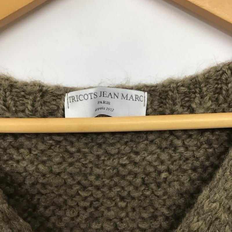古着 USED ベスト ベスト VARTOUI Vネック プルオーバー ニット TRICOTS JEAN MARC 無地 茶 / ブラウン /  レディース USED 古着 中古 10142143