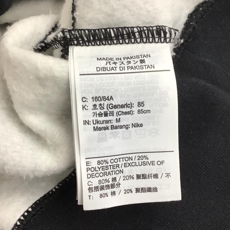 ナイキ NIKE トレーナー 長袖 DB3856-010 スウェット スウォッシュ 裏起毛 M ロゴ、文字 黒 / ブラック /  レディース USED 古着 中古 10113838