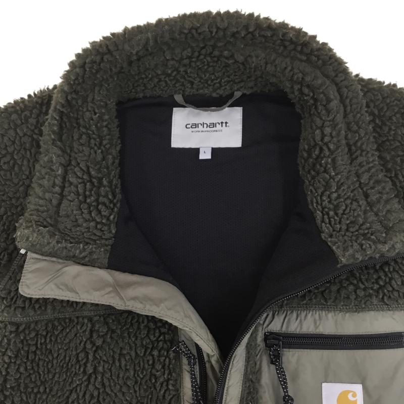 カーハート Carhartt ジャケット、上着 ジャケット、ブレザー ボアフリース　ベスト L 無地 緑 / グリーン /  メンズ USED 古着 中古 10129316