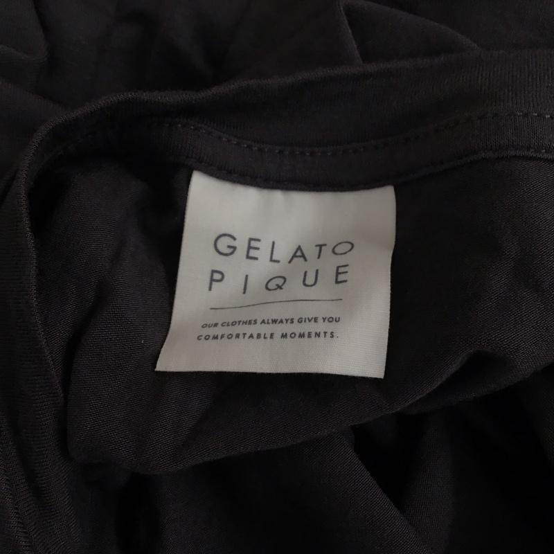 ジェラートピケ gelato pique ワンピース ロングスカート 無地 X プリント 灰 / グレー /  レディース USED 古着 中古 10111424