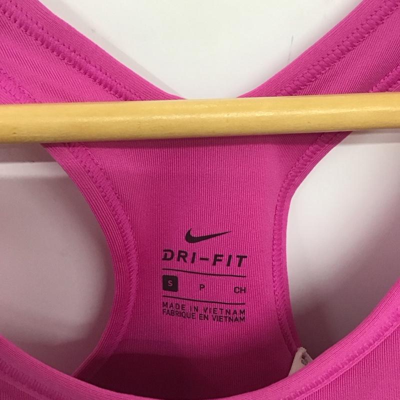 ナイキ NIKE トップス トップス 823313-623 ナイキプロ アップデーテッドブラ スポーツブラ タグ付き S ロゴ、文字 マゼンタ / マゼンタ / X 黒 / ブラック /  レディース USED 古着 中古 10135550