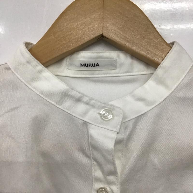 ムルーア MURUA シャツ、ブラウス 長袖 012250301601-05 シャツワンピース 1 無地 白 / ホワイト /  レディース USED 古着 中古 10146473