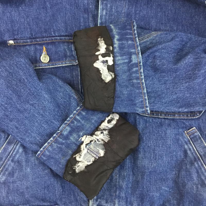 ラルフローレン RALPHLAUREN ジャケット、上着 ジャケット、ブレザー 80 s デニムジャケット L 無地 X チェック インディゴ / インディゴ /  メンズ USED 古着 中古 10117341