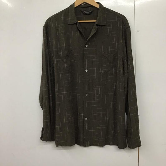 タウンクラフト TOWNCRAFT シャツ、ブラウス 長袖 XL  カーキ / カーキ /  メンズ USED 古着 中古 10141108