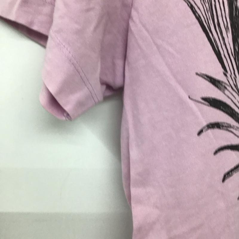 ディーゼル DIESEL Tシャツ 半袖 半袖カットソー プリントTシャツ クルーネックカットソー S プリント 桃 / ピンク /  メンズ USED 古着 中古 10139176