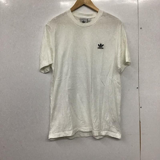 アディダス adidas Tシャツ 半袖 fm9966 半袖カットソー プリントTシャツ クルーネックカットソー 0 ロゴ、文字 白 / ホワイト /  メンズ USED 古着 中古 10150346