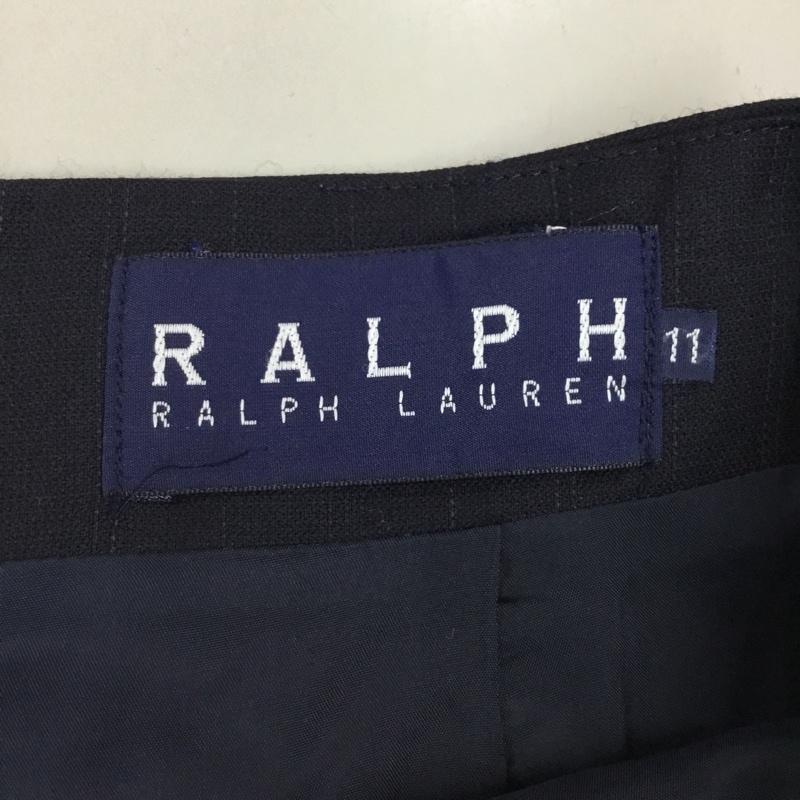 ラルフローレン RALPHLAUREN スカート ひざ丈スカート 無地 黒 / ブラック /  レディース USED 古着 中古 10110638