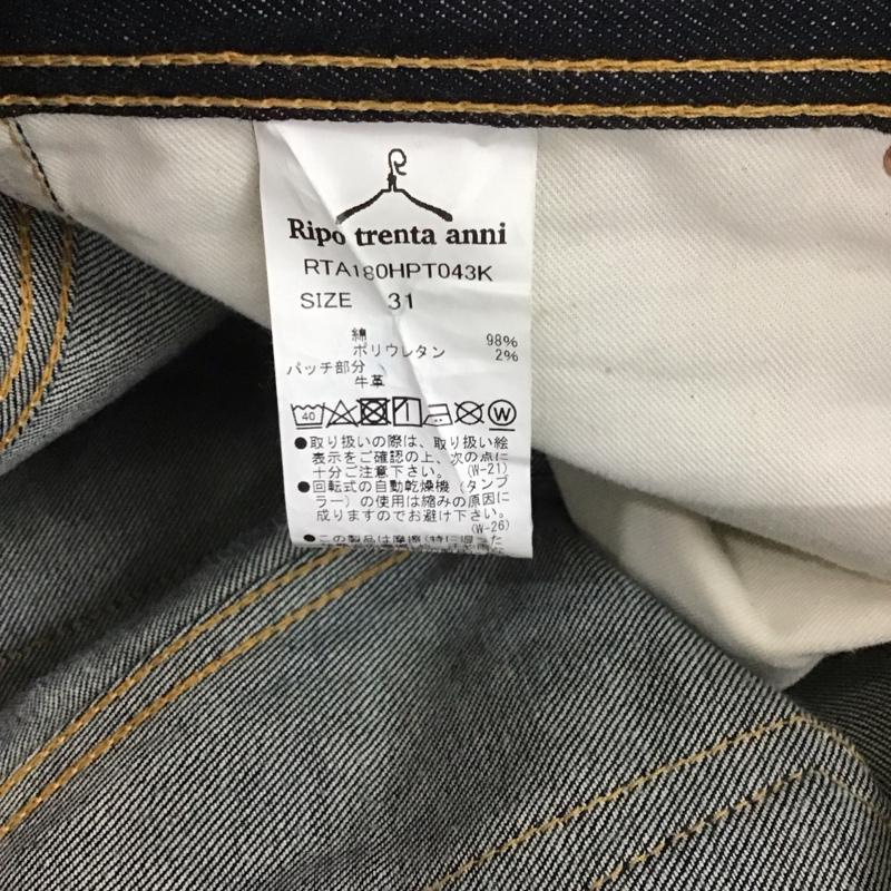 リポトレンタアンニ Ripo trenta anni パンツ デニム、ジーンズ RTA180HPT043 ジーパン 31 無地 インディゴ / インディゴ /  メンズ USED 古着 中古 10111844