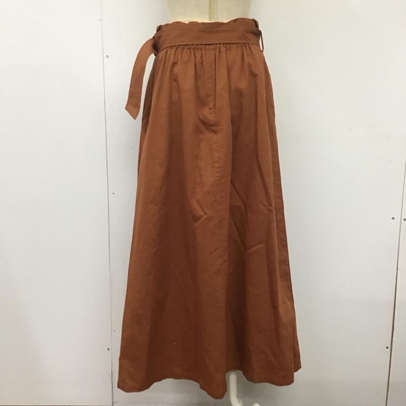 センスオブプレイスバイアーバンリサーチ SENSE OF PLACE by URBAN RESEARCH スカート ロングスカート AA95-25A110 ベルト付き M 無地 茶 / ブラウン /  レディース USED 古着 中古 10108572