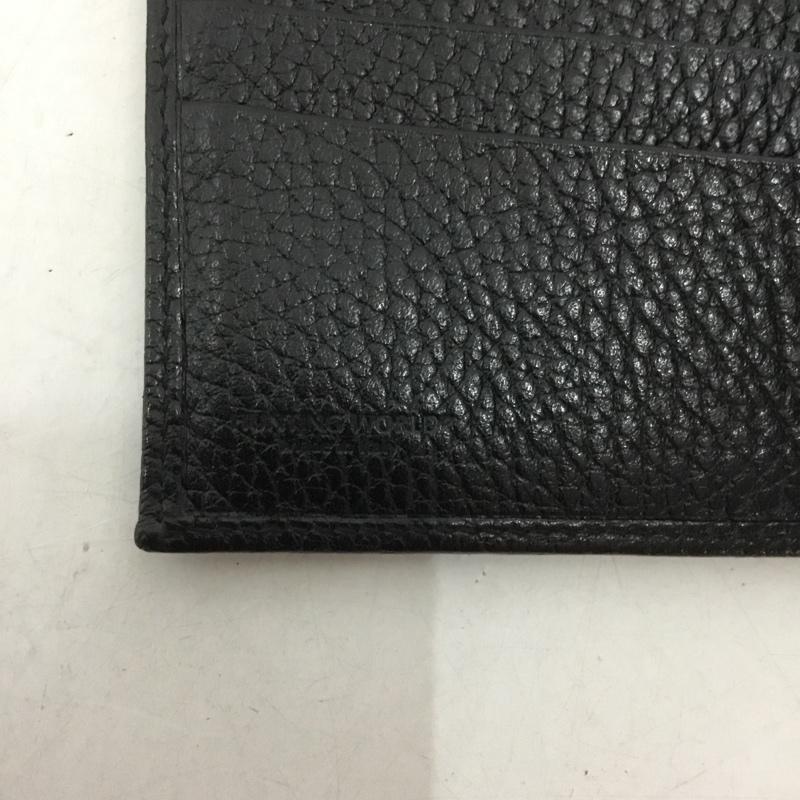 ハンティングワールド Hunting World 財布 二つ折り 箱有 ワンポイント 黒 / ブラック /  メンズ USED 古着 中古 10136340