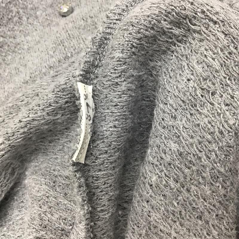 ザラ ZARA ニット、セーター 長袖 クロップド丈 M 無地 灰 / グレー /  レディース USED 古着 中古 10122030