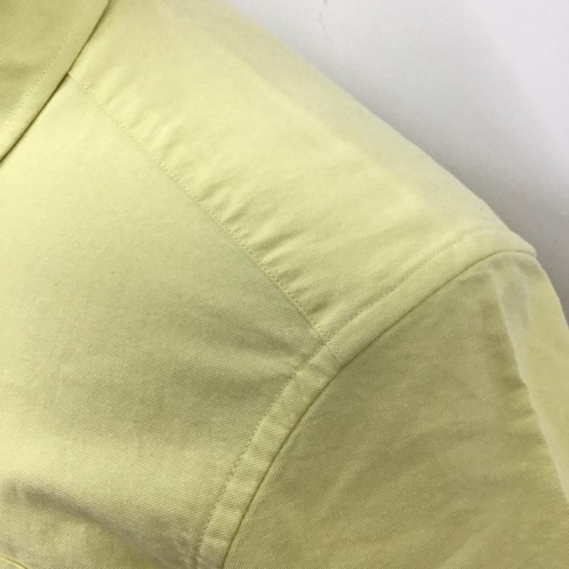 サタデーズサーフニューヨークシティー SATURDAYS SURF NYC シャツ、ブラウス 半袖 ボタンダウン コットン S 無地 黄 / イエロー /  メンズ USED 古着 中古 10113082