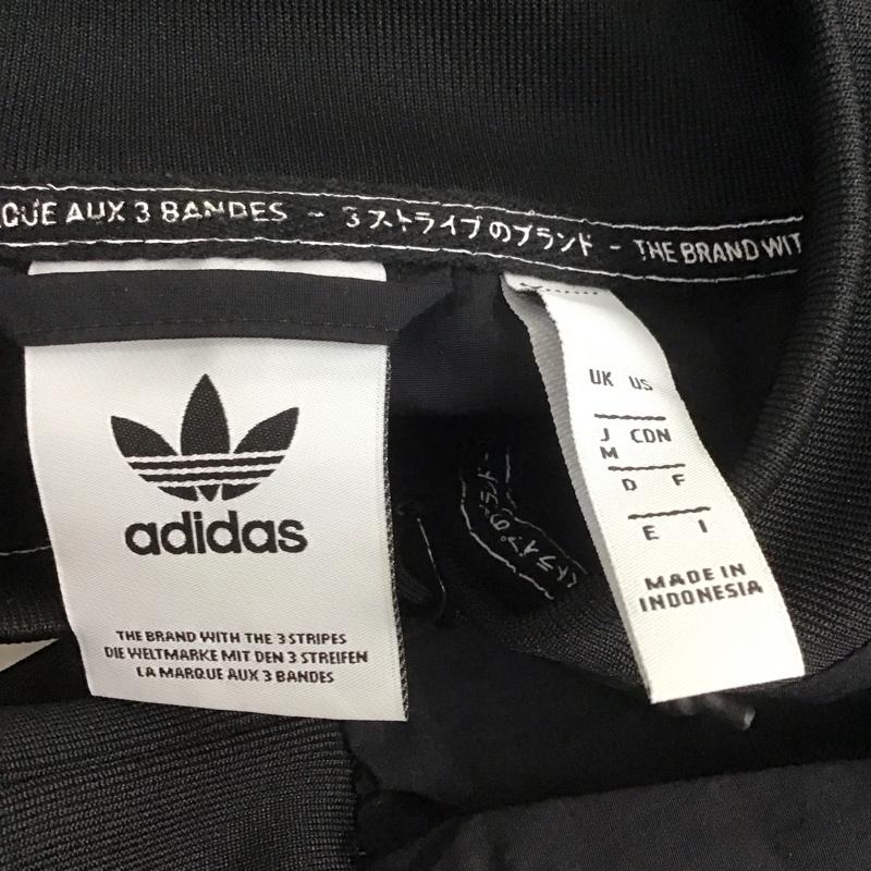 アディダス adidas ジャケット、上着 ジャンパー、ブルゾン cv5832 ジップアップジャケット カジュアルジャケット アウター M ロゴ、文字 黒 / ブラック /  メンズ USED 古着 中古 10106571