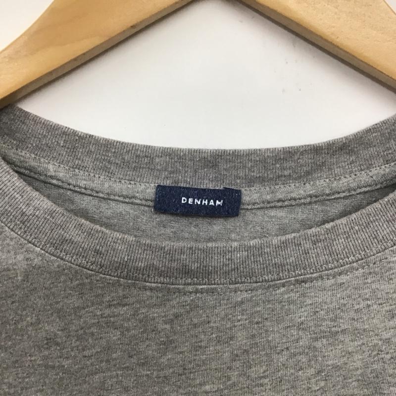 デンハム DENHAM Tシャツ 半袖 S 無地 灰 / グレー /  メンズ USED 古着 中古 10133344