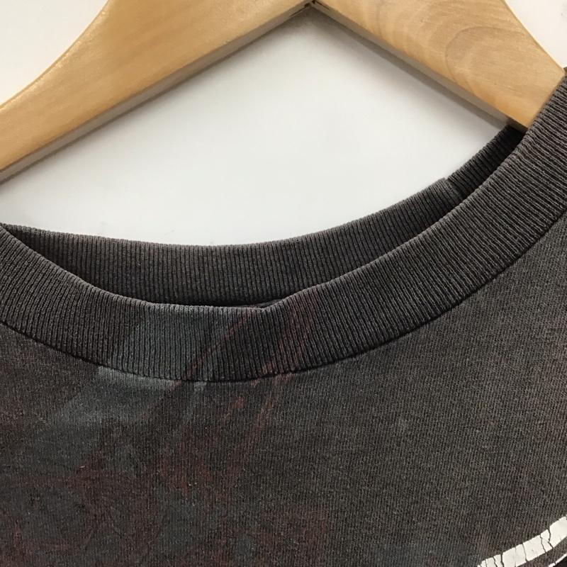古着 USED Tシャツ 半袖 半袖カットソー プリントTシャツ クルーネックカットソー L プリント 灰 / グレー /  メンズ USED 古着 中古 10140546