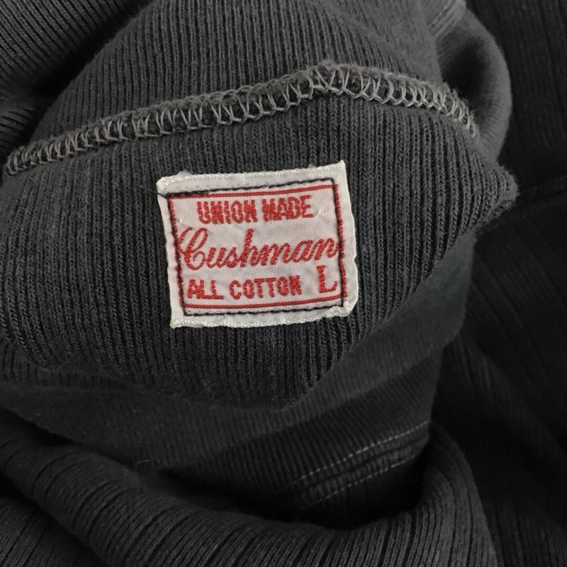 クッシュマン CUSHMAN カットソー 長袖 長袖カットソー タートルネックカットソー L ストライプ 灰 / グレー /  メンズ USED 古着 中古 10127659